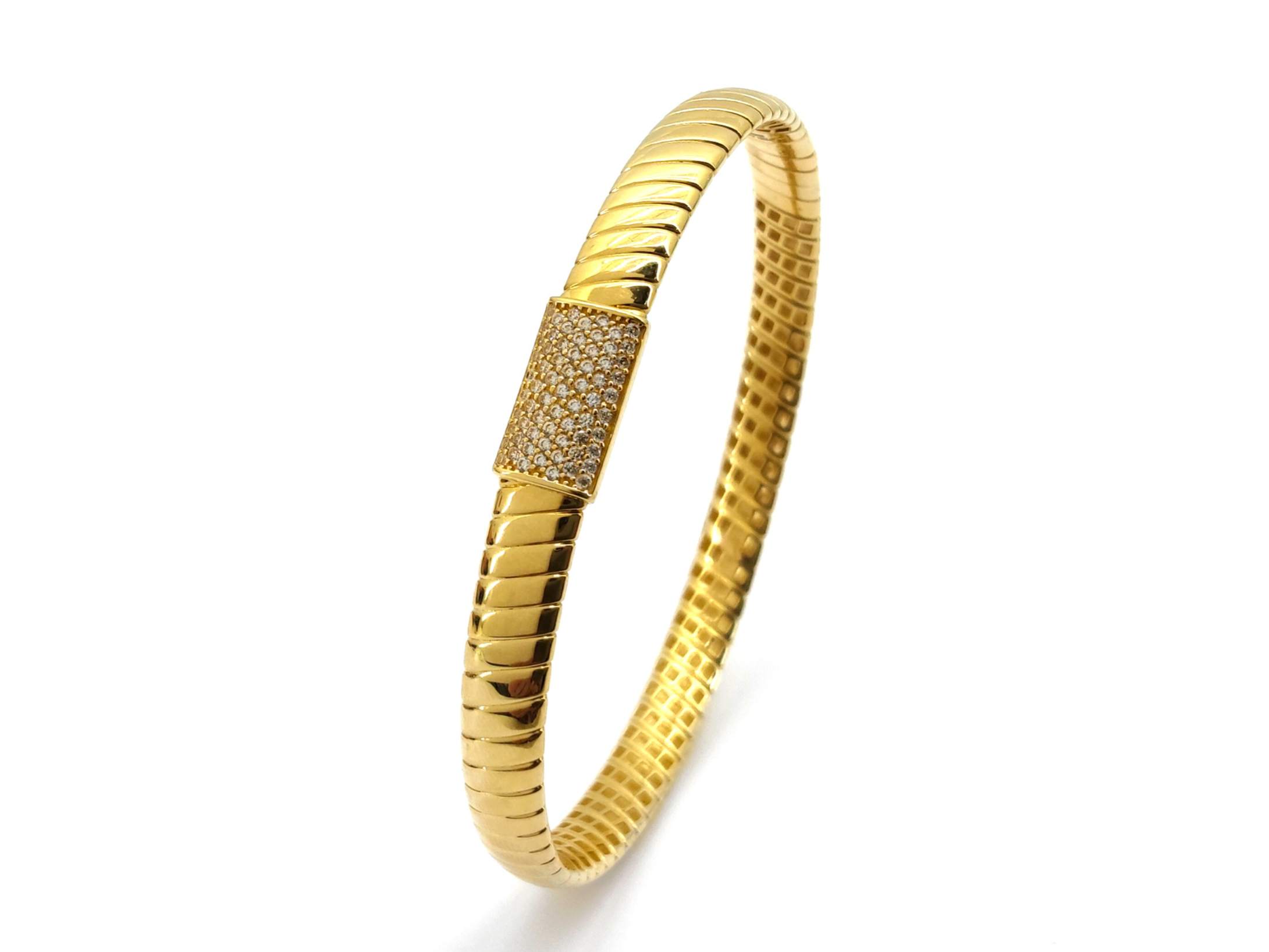 Pulsera Oro 18k Con Circonita