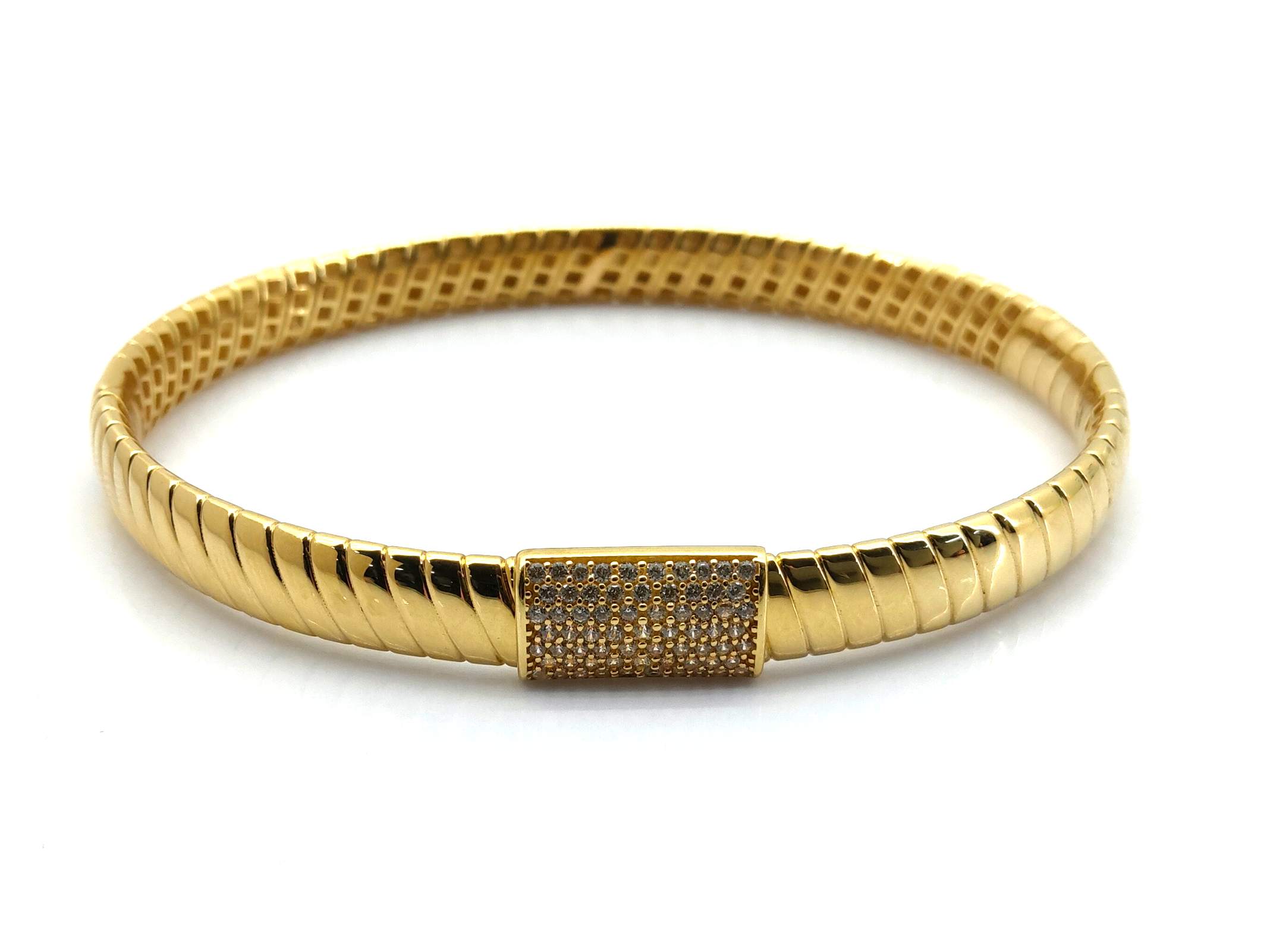 Pulsera Oro 18k Con Circonita - Imagen 2