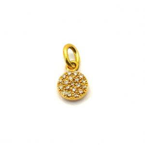 Colgante Oro 18k Con Diamante