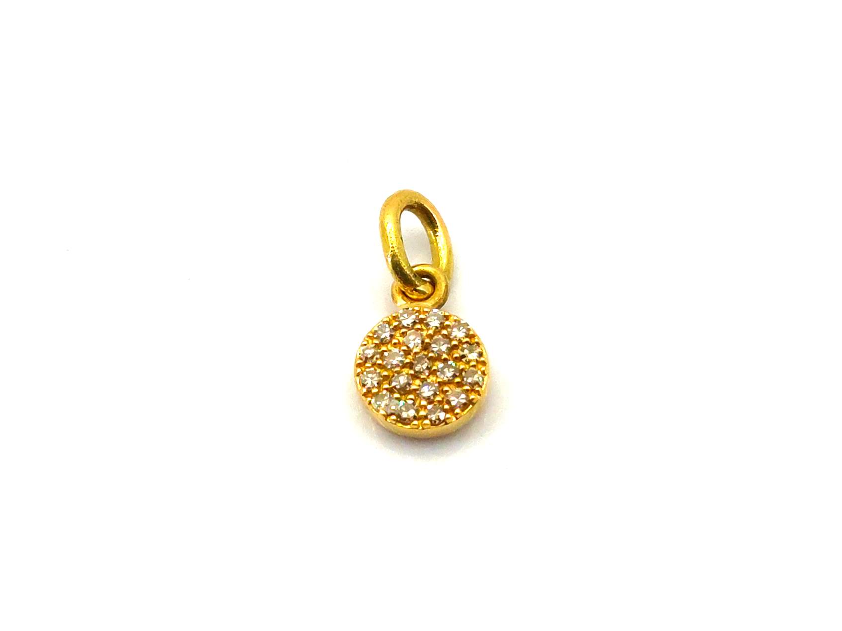 Colgante Oro 18k Con Diamante