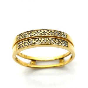 Sortija Oro 18k Con Diamante