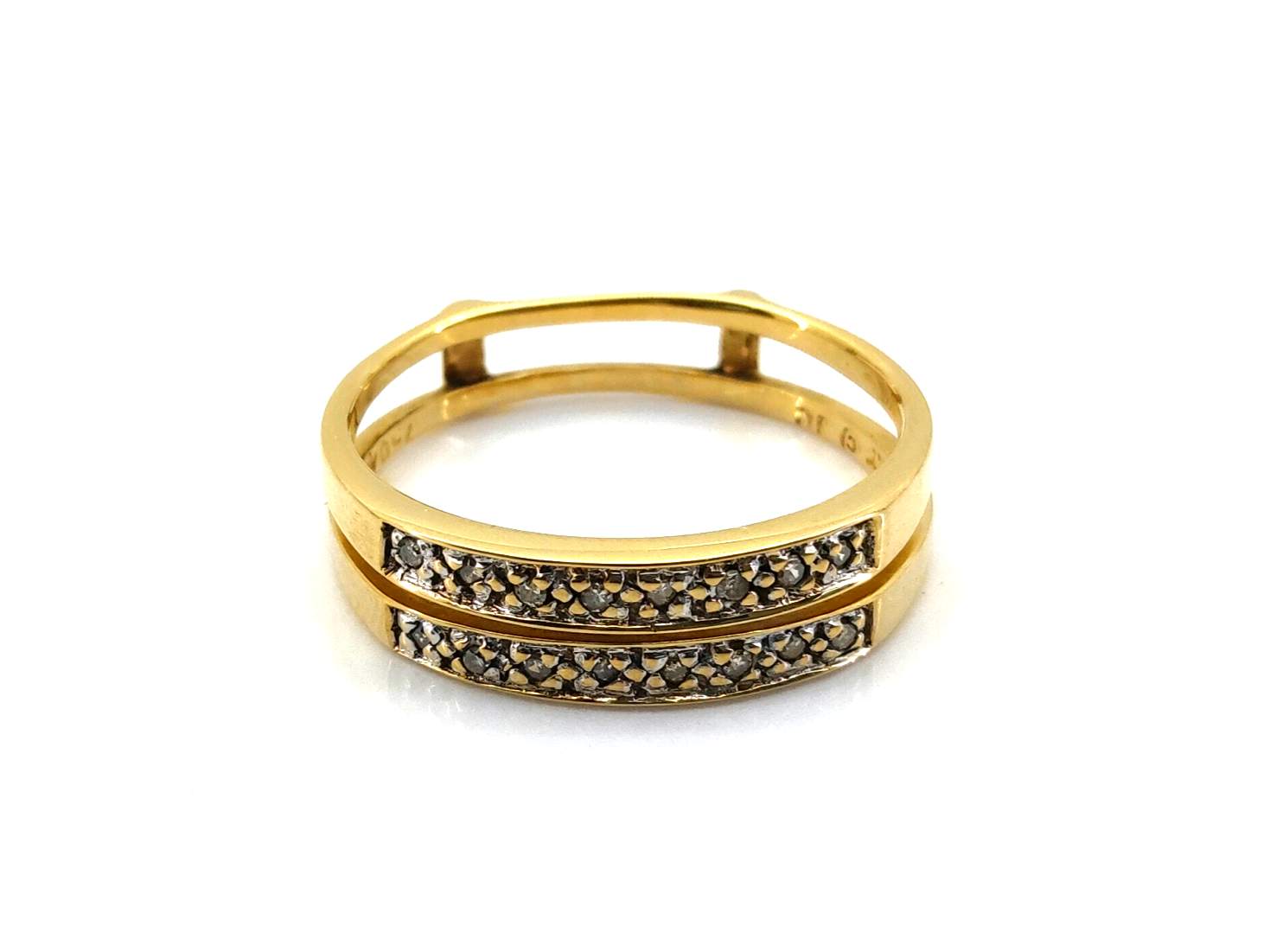 Sortija Oro 18k Con Diamante - Imagen 2