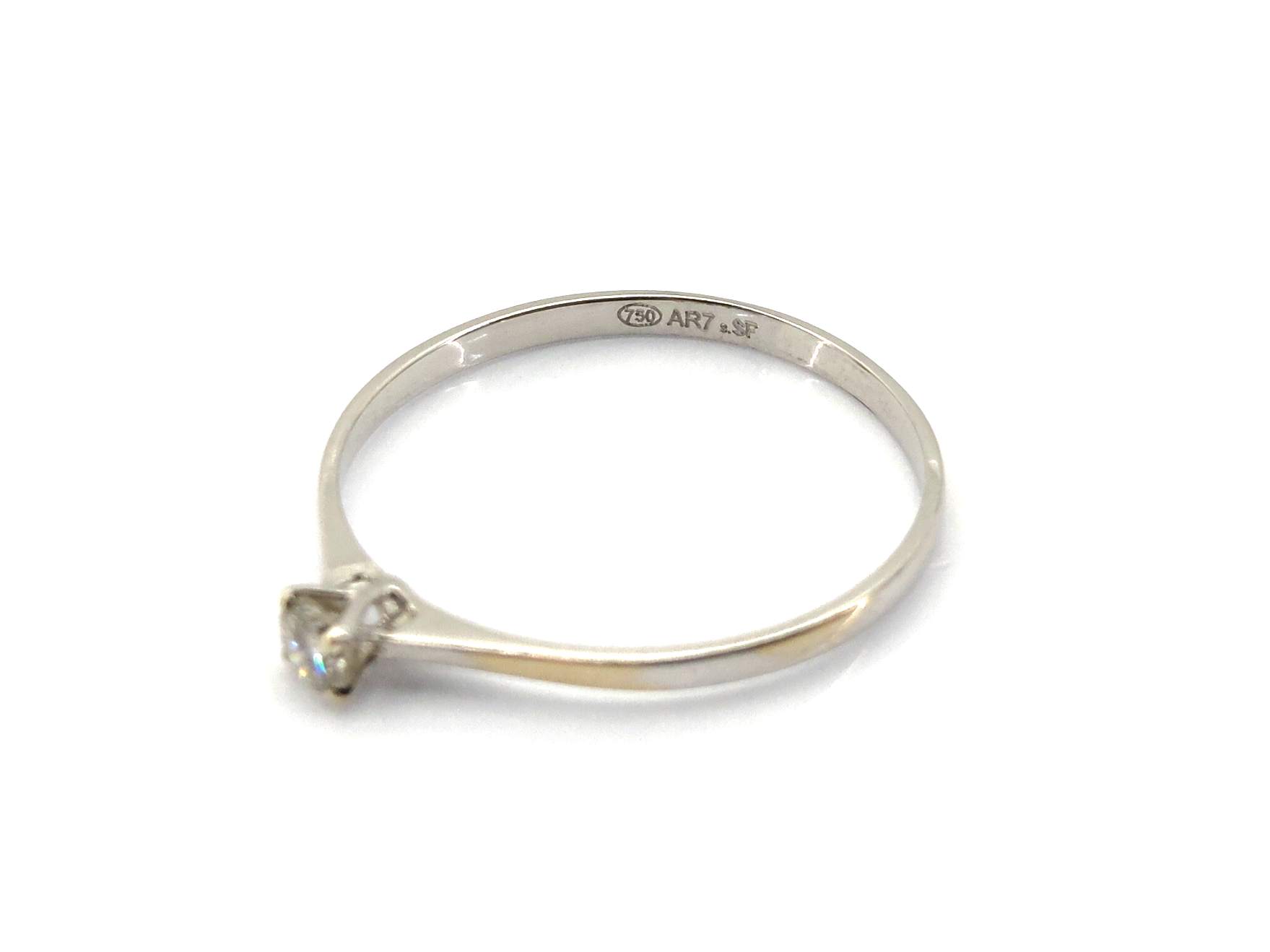 Sortija Oro 18k Con Diamante - Imagen 3