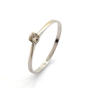 Sortija Oro 18k Con Diamante