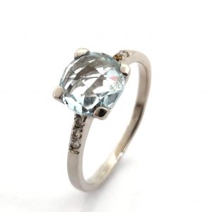 Sortija Oro 18k Con Topacio