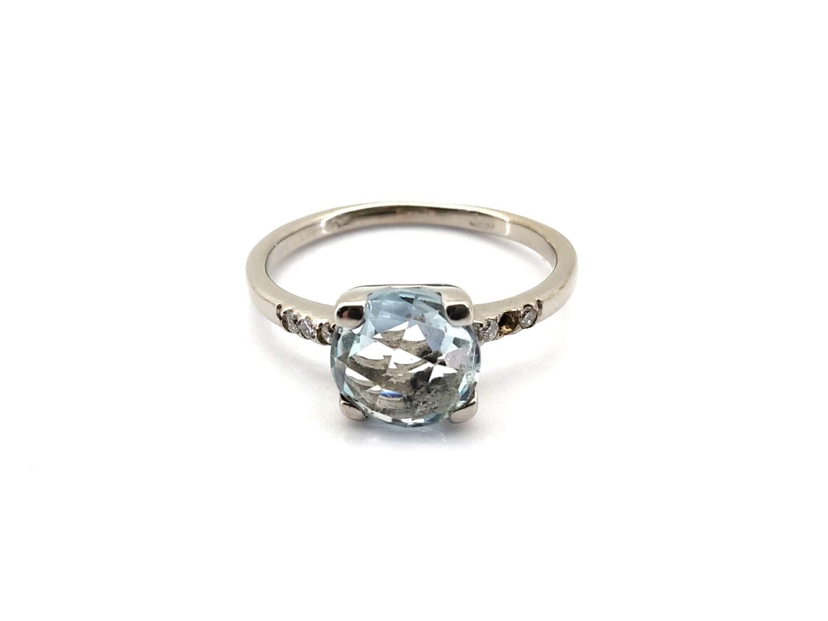 Sortija Oro 18k Con Topacio - Imagen 2