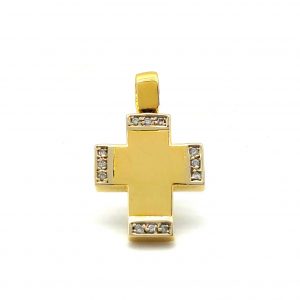 Colgante Oro 18k Con Diamante