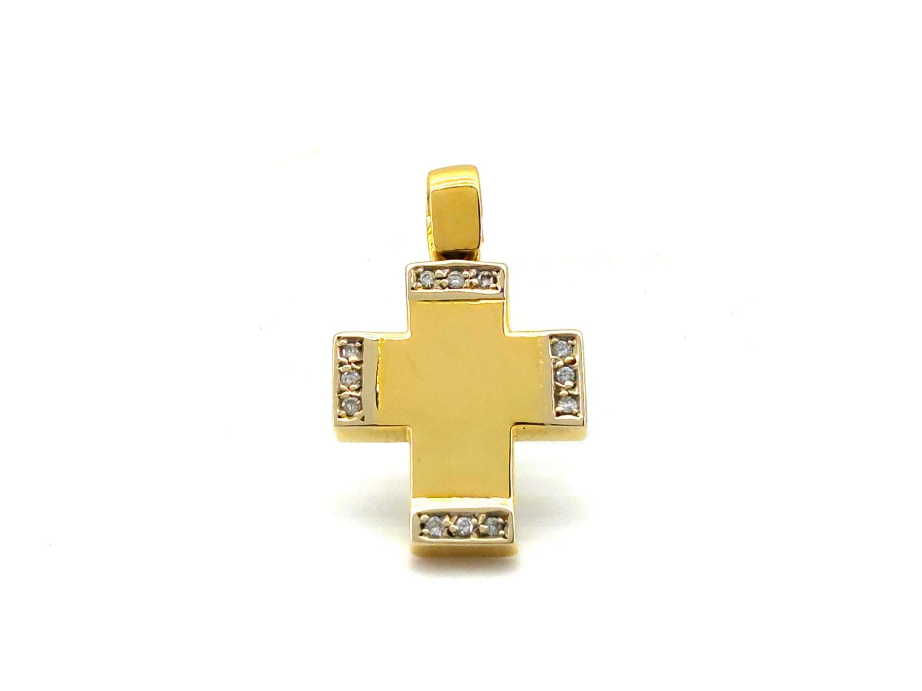 Colgante Oro 18k Con Diamante